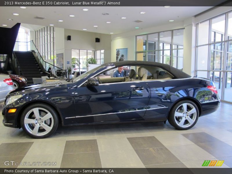 Lunar Blue Metallic / Almond 2013 Mercedes-Benz E 350 Cabriolet