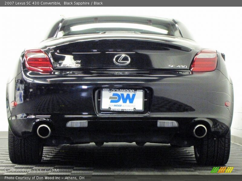 Black Sapphire / Black 2007 Lexus SC 430 Convertible