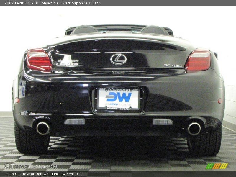 Black Sapphire / Black 2007 Lexus SC 430 Convertible