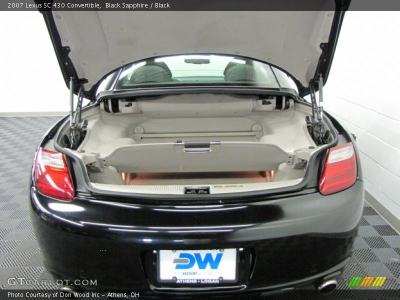 Black Sapphire / Black 2007 Lexus SC 430 Convertible