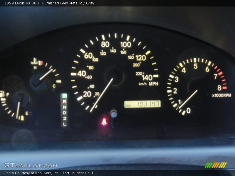 Burnished Gold Metallic / Gray 1999 Lexus RX 300