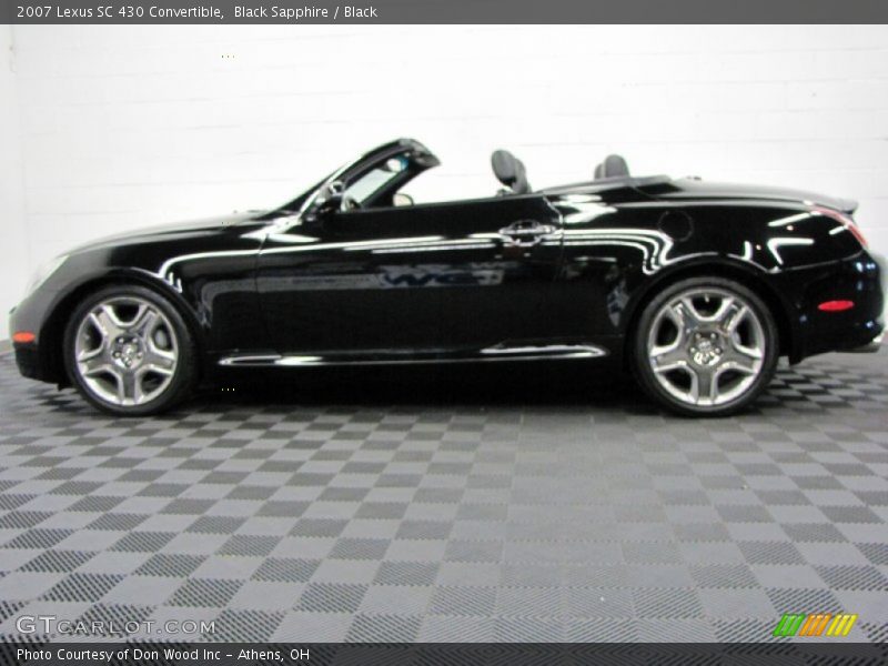 Black Sapphire / Black 2007 Lexus SC 430 Convertible