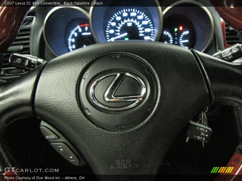Black Sapphire / Black 2007 Lexus SC 430 Convertible