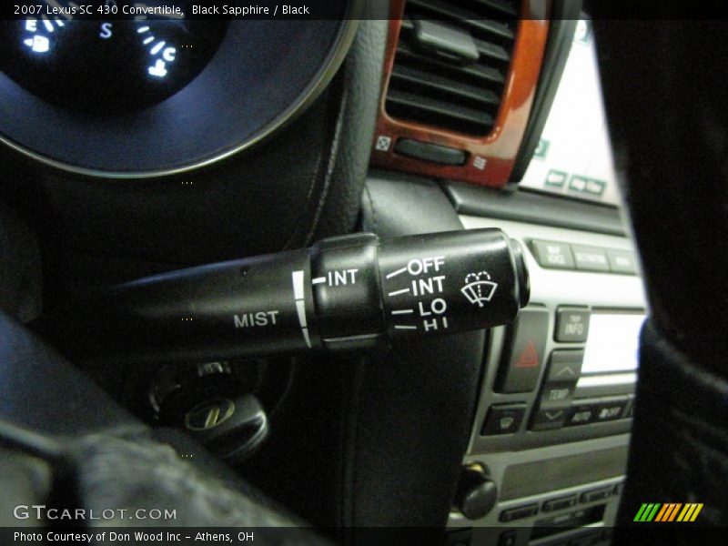 Black Sapphire / Black 2007 Lexus SC 430 Convertible