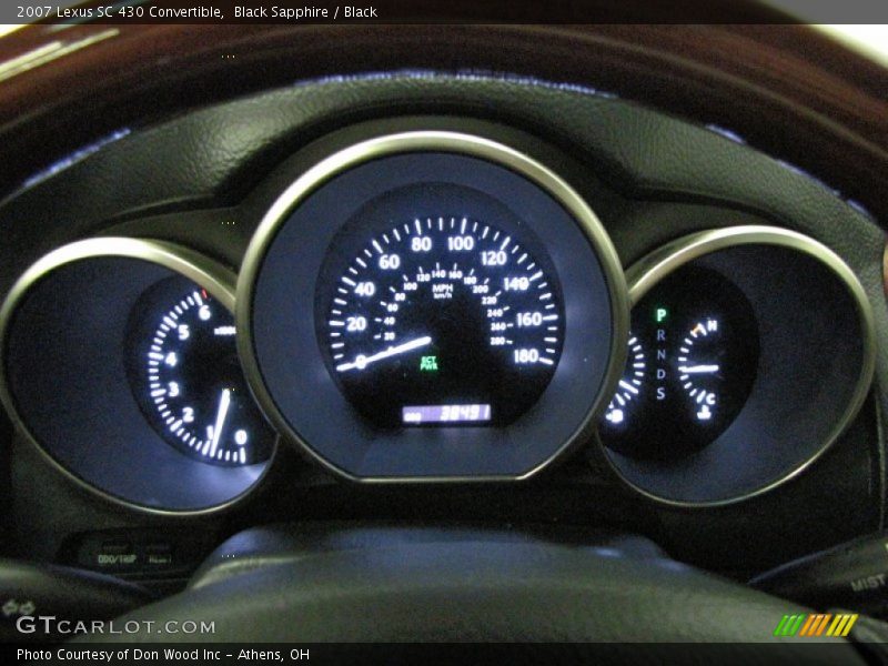 Black Sapphire / Black 2007 Lexus SC 430 Convertible
