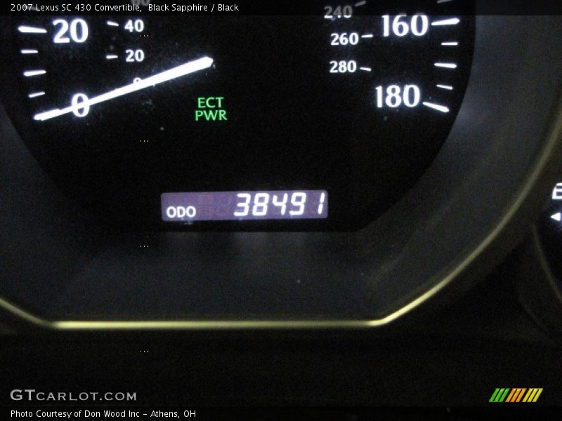 Black Sapphire / Black 2007 Lexus SC 430 Convertible