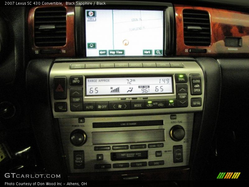 Black Sapphire / Black 2007 Lexus SC 430 Convertible