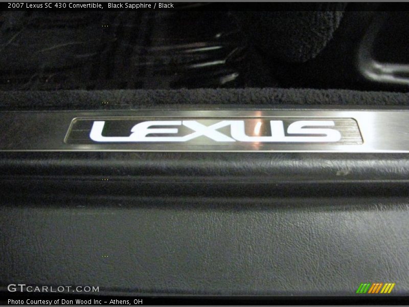 Black Sapphire / Black 2007 Lexus SC 430 Convertible