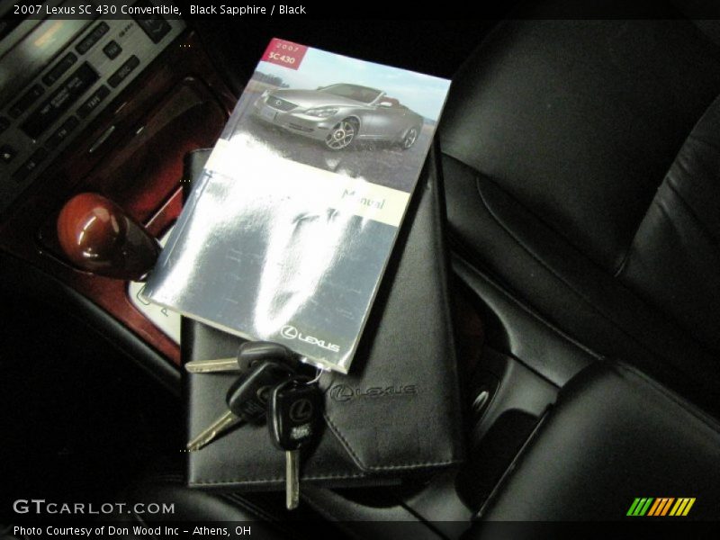 Black Sapphire / Black 2007 Lexus SC 430 Convertible