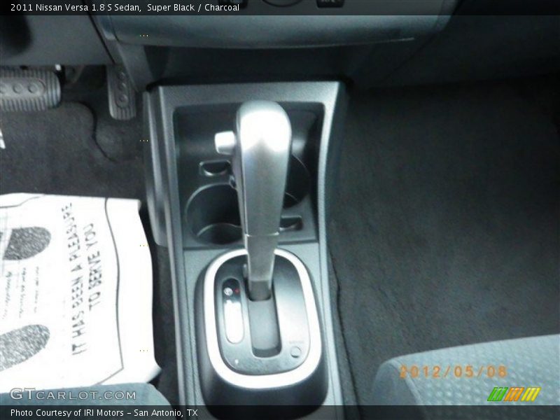 Super Black / Charcoal 2011 Nissan Versa 1.8 S Sedan