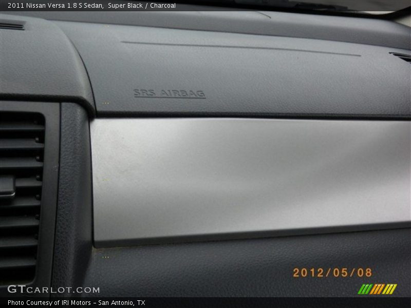 Super Black / Charcoal 2011 Nissan Versa 1.8 S Sedan