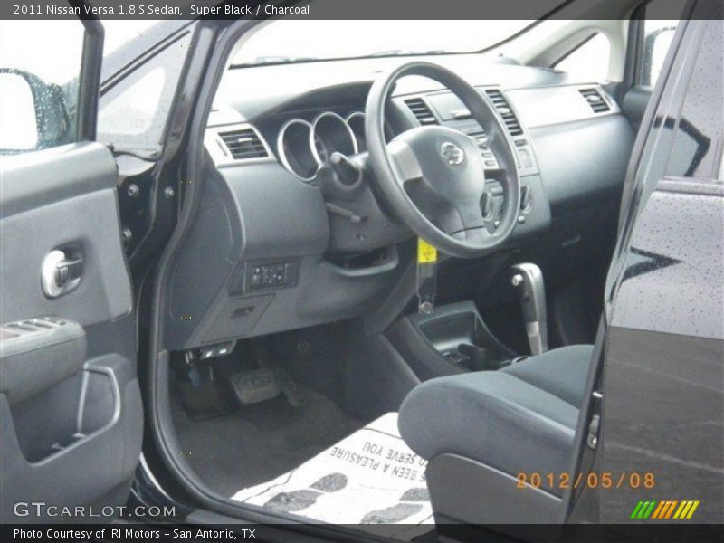 Super Black / Charcoal 2011 Nissan Versa 1.8 S Sedan