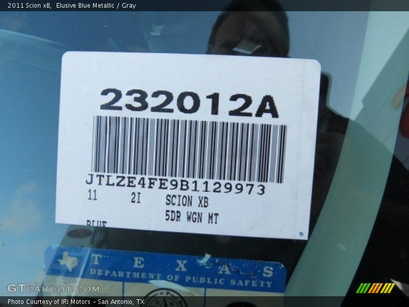 Elusive Blue Metallic / Gray 2011 Scion xB