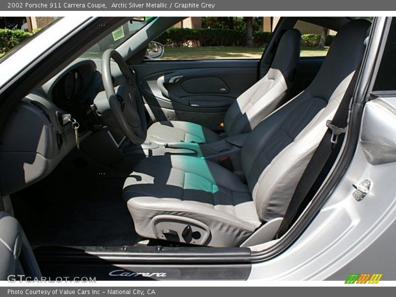 Arctic Silver Metallic / Graphite Grey 2002 Porsche 911 Carrera Coupe