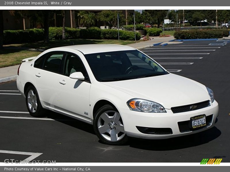 White / Gray 2008 Chevrolet Impala SS
