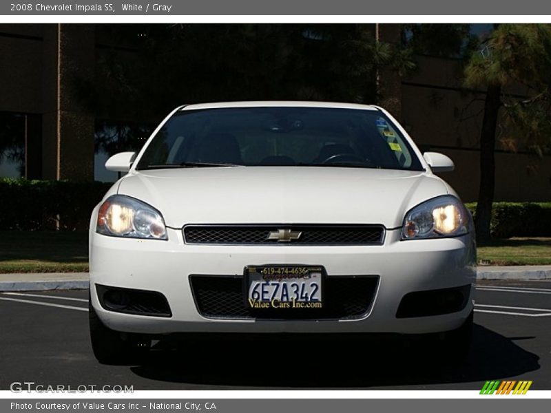 White / Gray 2008 Chevrolet Impala SS