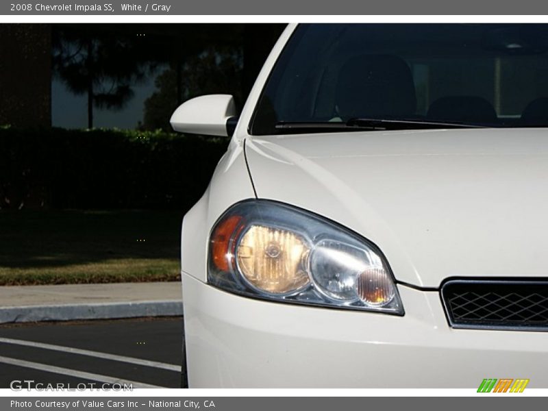 White / Gray 2008 Chevrolet Impala SS