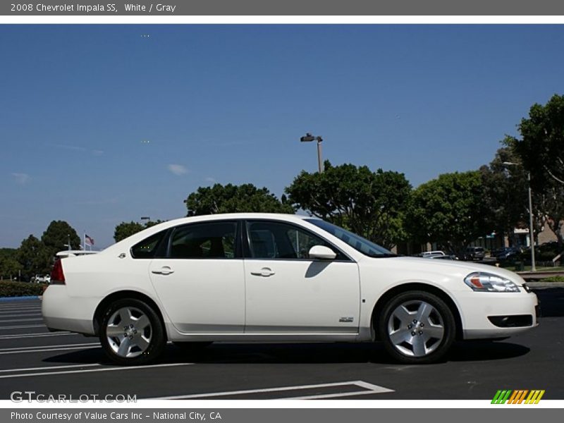 White / Gray 2008 Chevrolet Impala SS