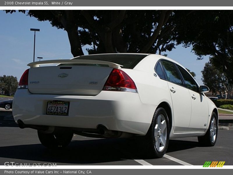 White / Gray 2008 Chevrolet Impala SS