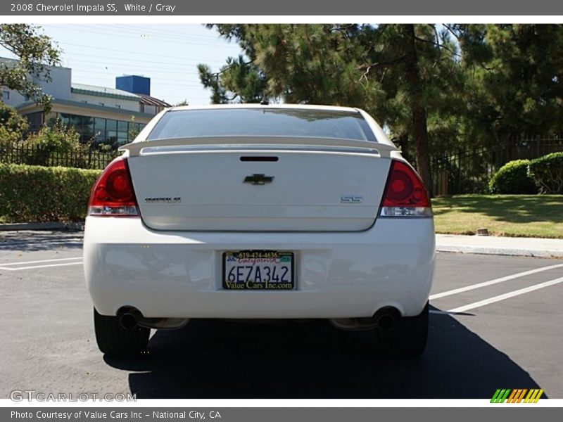 White / Gray 2008 Chevrolet Impala SS