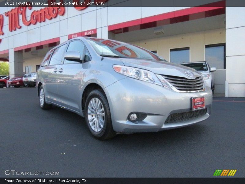 Silver Sky Metallic / Light Gray 2011 Toyota Sienna XLE