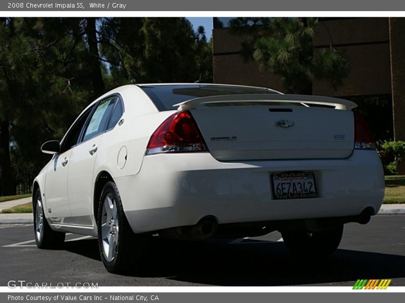 White / Gray 2008 Chevrolet Impala SS