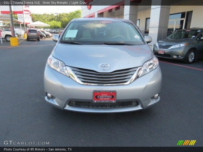 Silver Sky Metallic / Light Gray 2011 Toyota Sienna XLE