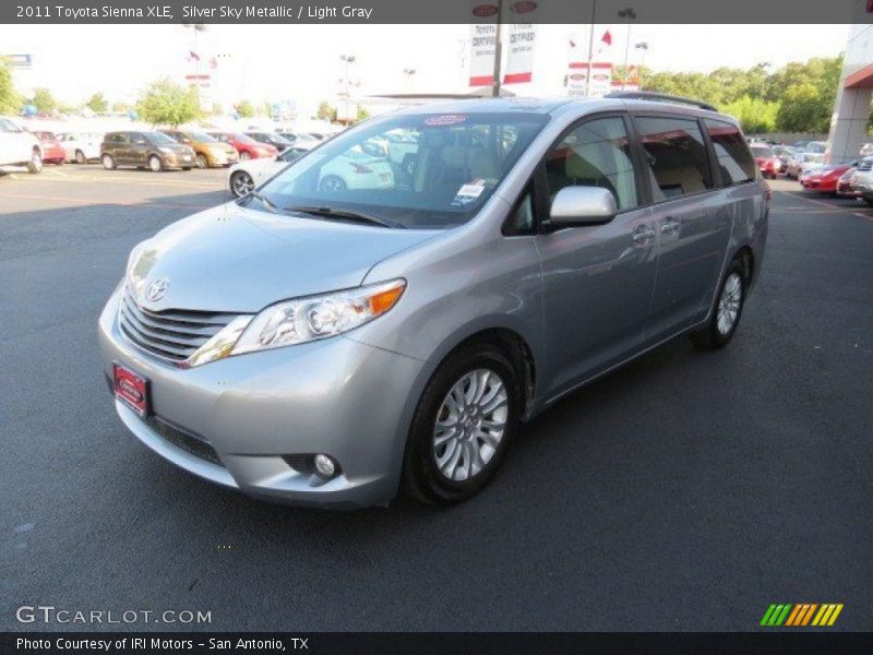 Silver Sky Metallic / Light Gray 2011 Toyota Sienna XLE
