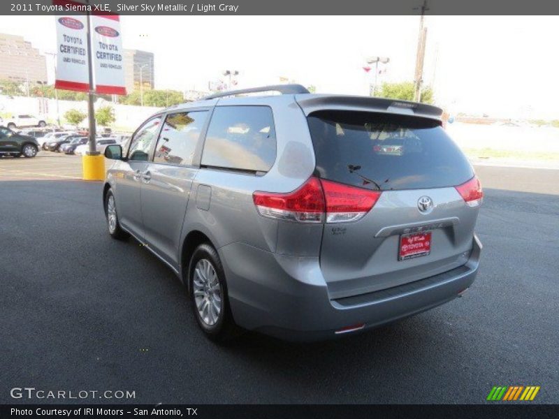 Silver Sky Metallic / Light Gray 2011 Toyota Sienna XLE