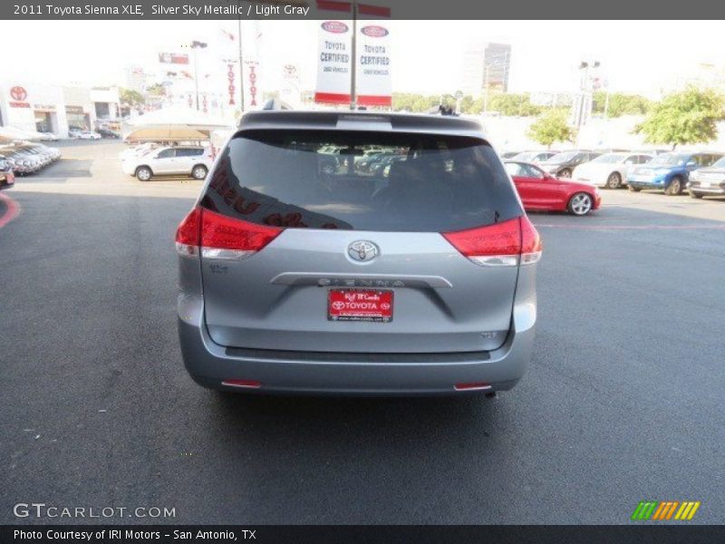 Silver Sky Metallic / Light Gray 2011 Toyota Sienna XLE