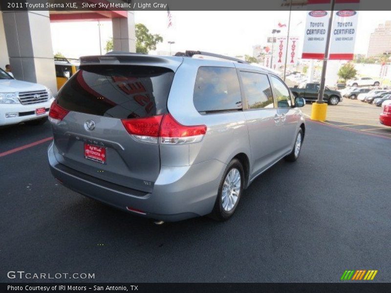 Silver Sky Metallic / Light Gray 2011 Toyota Sienna XLE