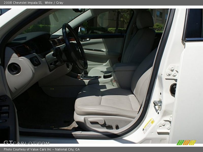 White / Gray 2008 Chevrolet Impala SS