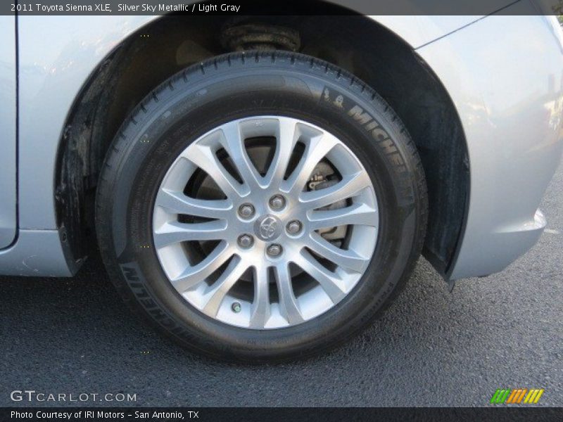 Silver Sky Metallic / Light Gray 2011 Toyota Sienna XLE