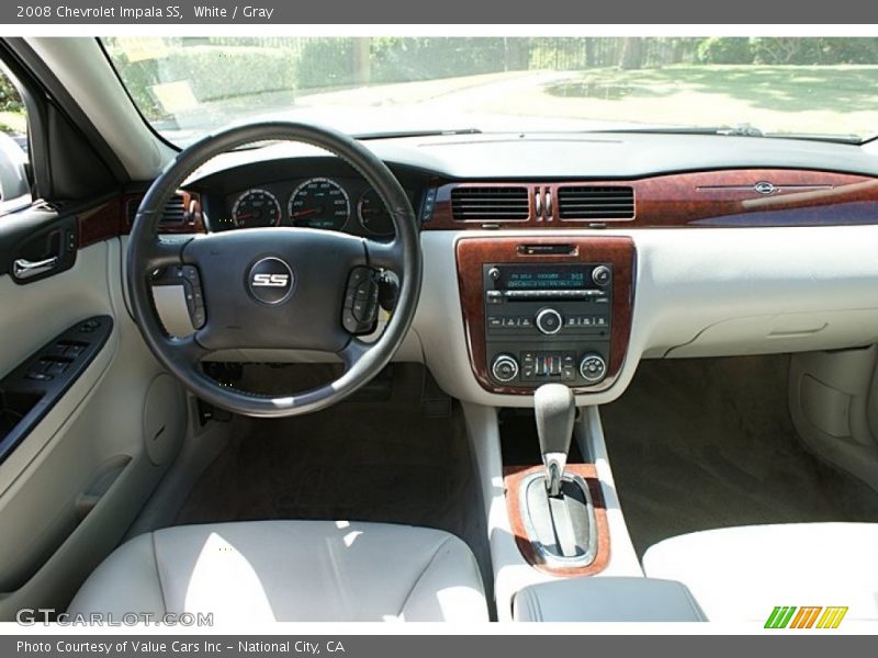 White / Gray 2008 Chevrolet Impala SS