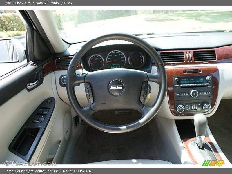 White / Gray 2008 Chevrolet Impala SS