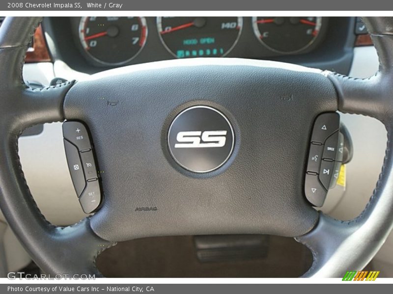 White / Gray 2008 Chevrolet Impala SS