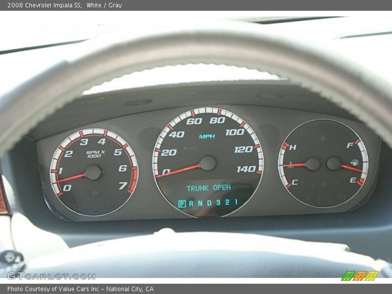 White / Gray 2008 Chevrolet Impala SS