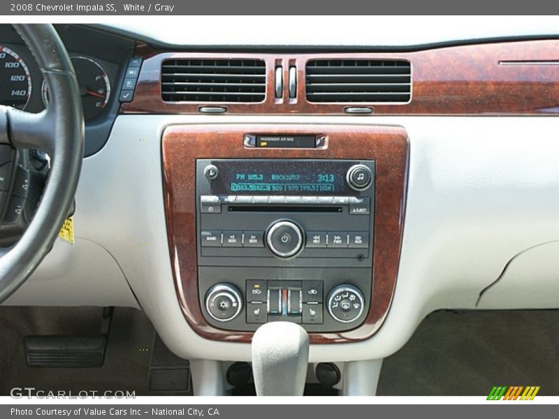 White / Gray 2008 Chevrolet Impala SS
