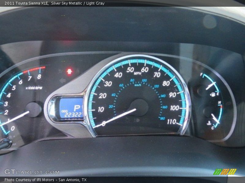 Silver Sky Metallic / Light Gray 2011 Toyota Sienna XLE