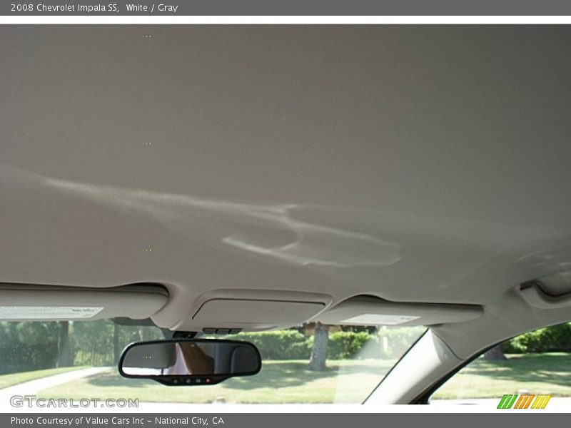 White / Gray 2008 Chevrolet Impala SS