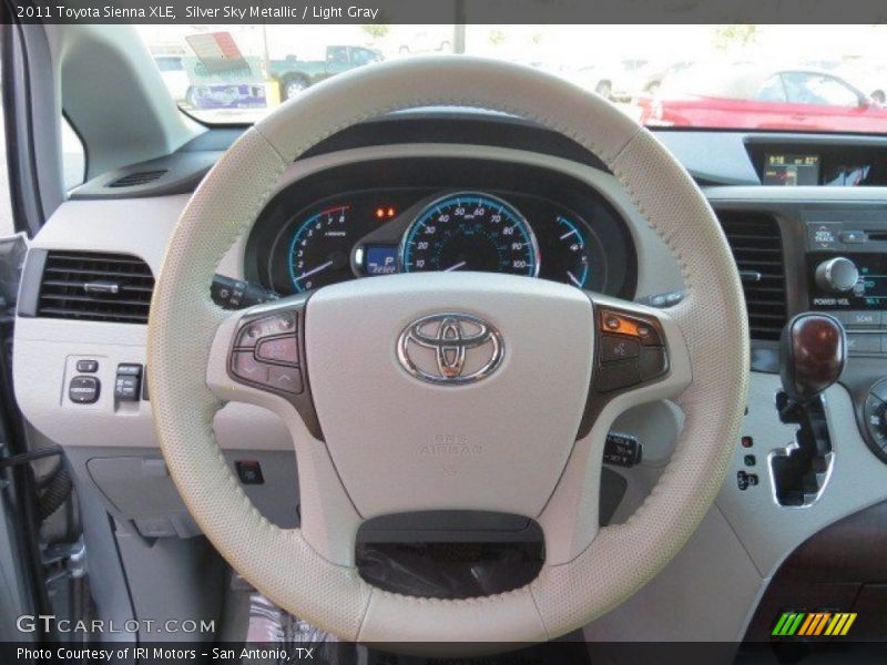 Silver Sky Metallic / Light Gray 2011 Toyota Sienna XLE