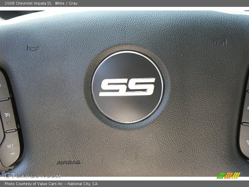 White / Gray 2008 Chevrolet Impala SS