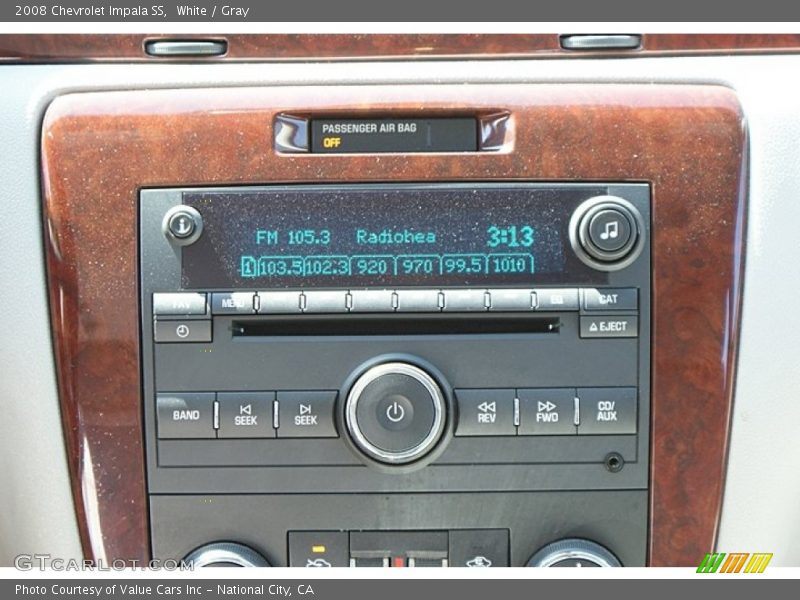 White / Gray 2008 Chevrolet Impala SS