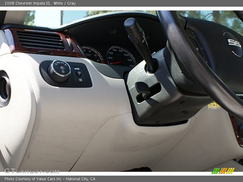 White / Gray 2008 Chevrolet Impala SS