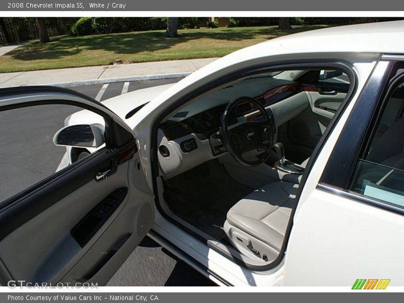 White / Gray 2008 Chevrolet Impala SS