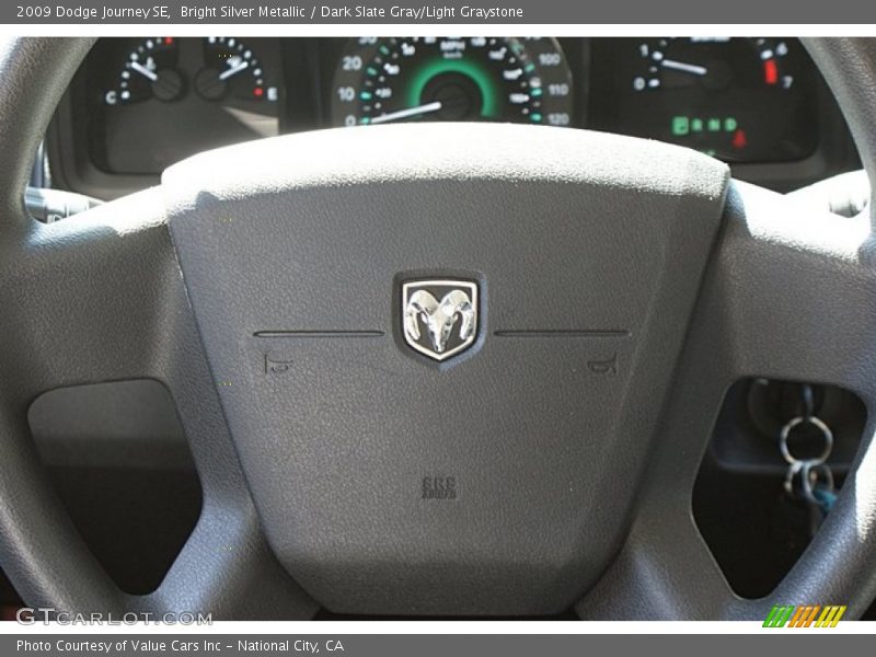 Bright Silver Metallic / Dark Slate Gray/Light Graystone 2009 Dodge Journey SE