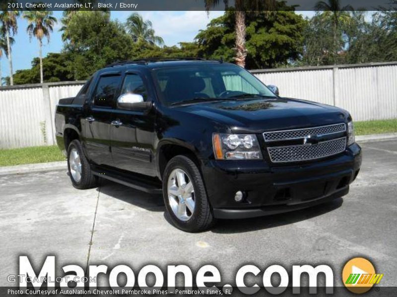 Black / Ebony 2011 Chevrolet Avalanche LT