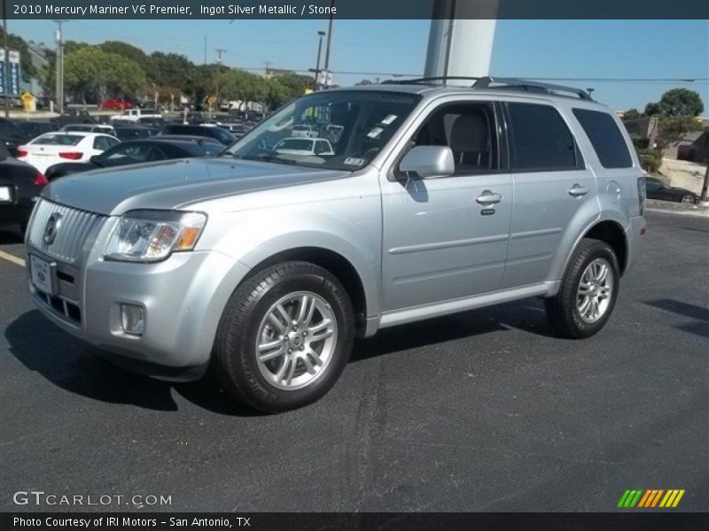 Ingot Silver Metallic / Stone 2010 Mercury Mariner V6 Premier