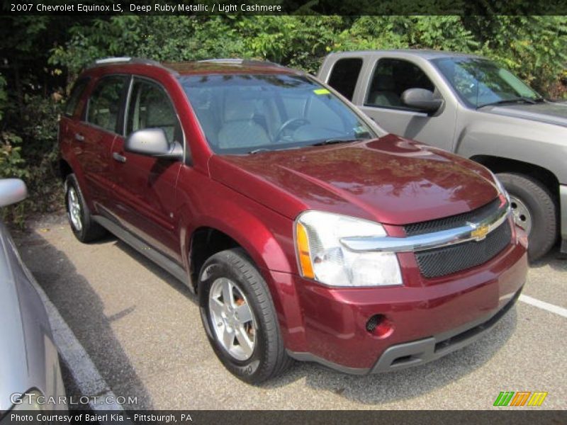 Deep Ruby Metallic / Light Cashmere 2007 Chevrolet Equinox LS