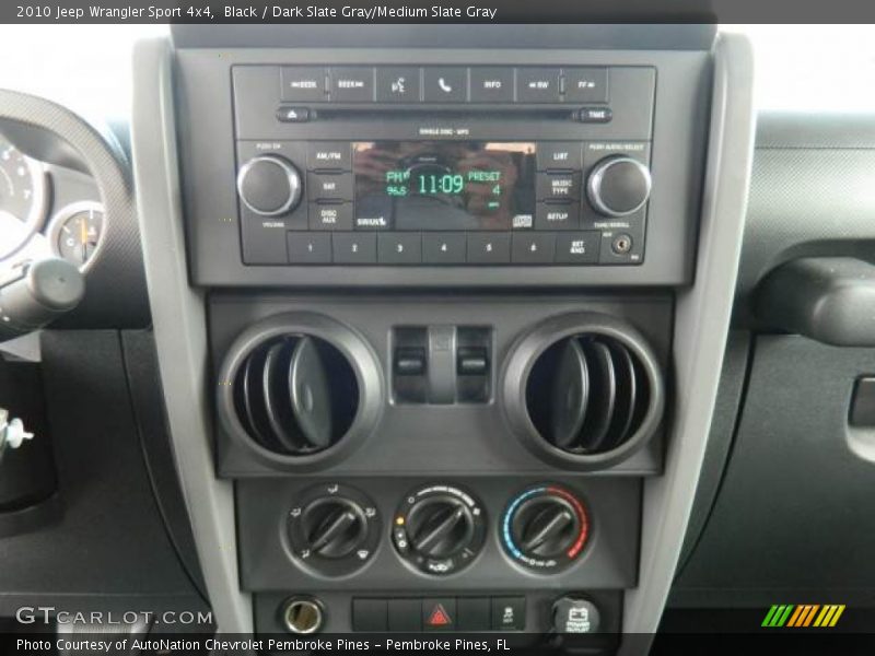 Black / Dark Slate Gray/Medium Slate Gray 2010 Jeep Wrangler Sport 4x4